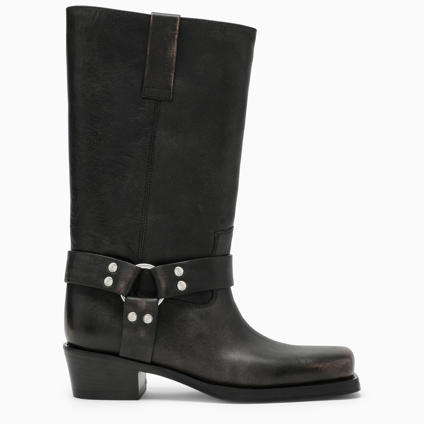 Paris Texas Black leather biker boot TheDoubleF