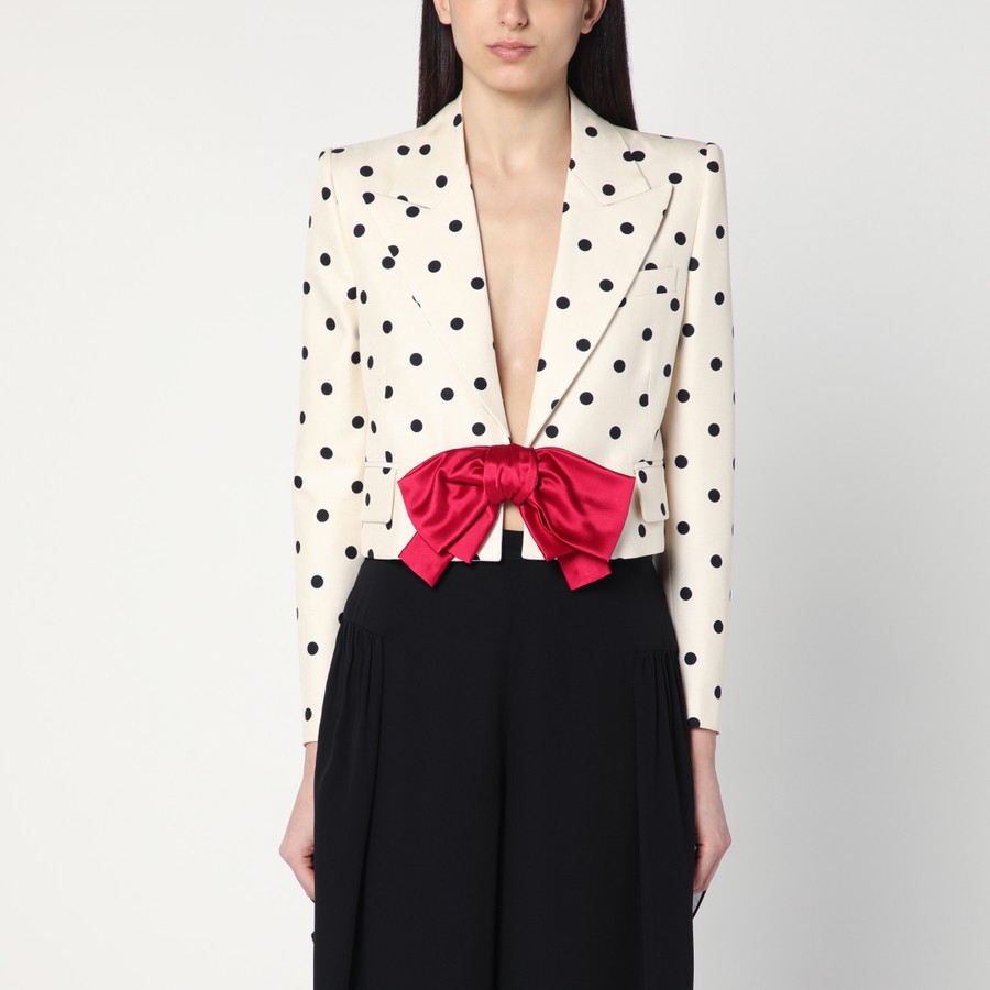 Valentino Ivory jacket with Plusdepois print | TheDoubleF