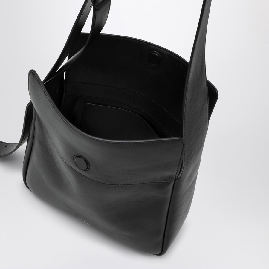 Jil Sander Flap mini black shoulder bag | TheDoubleF