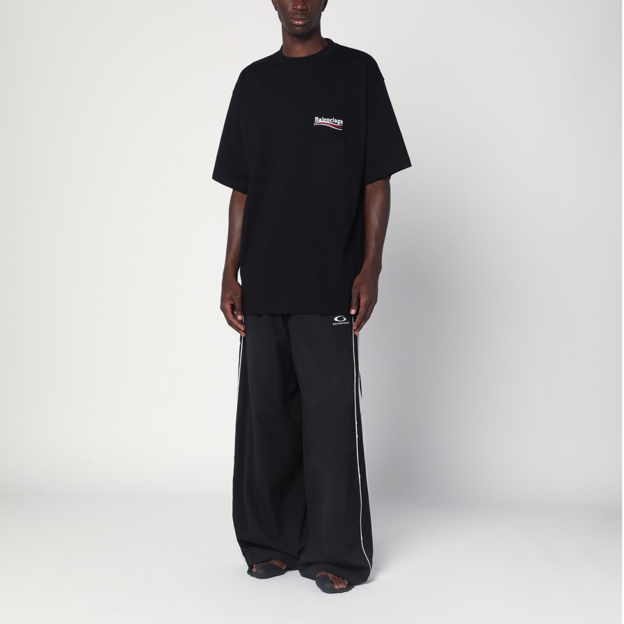 Balenciaga Over T-shirt Political campaign dirty black