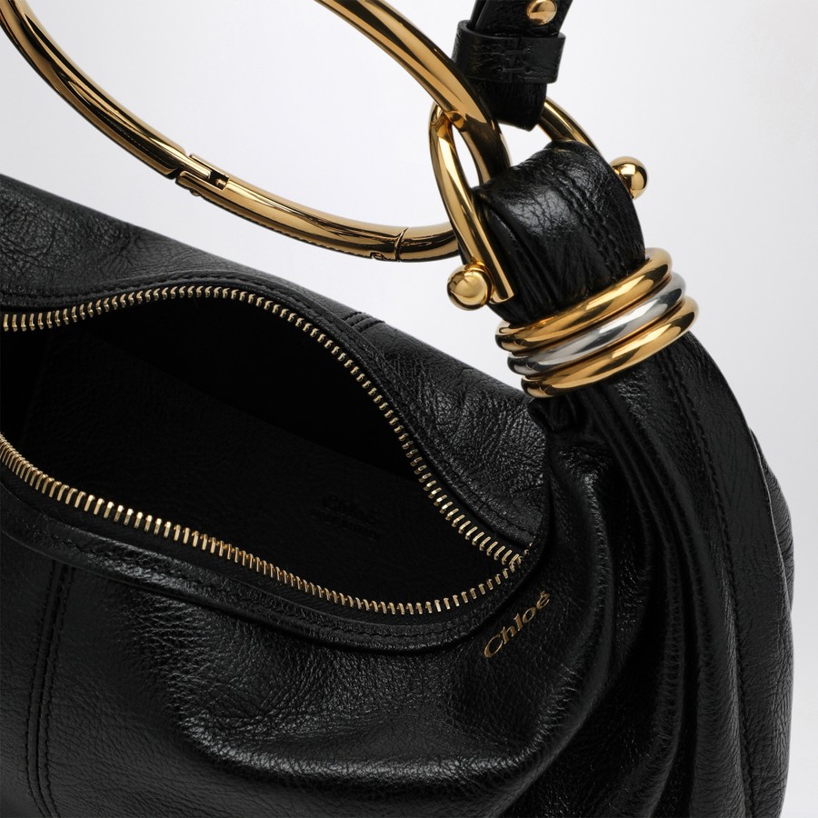トートバッグ Chloe 'Bracelet Hobo piccola' handbag (CHC24AS611N72 001) Chloé Small Bracelet Hobo bag black | TheDoubleF