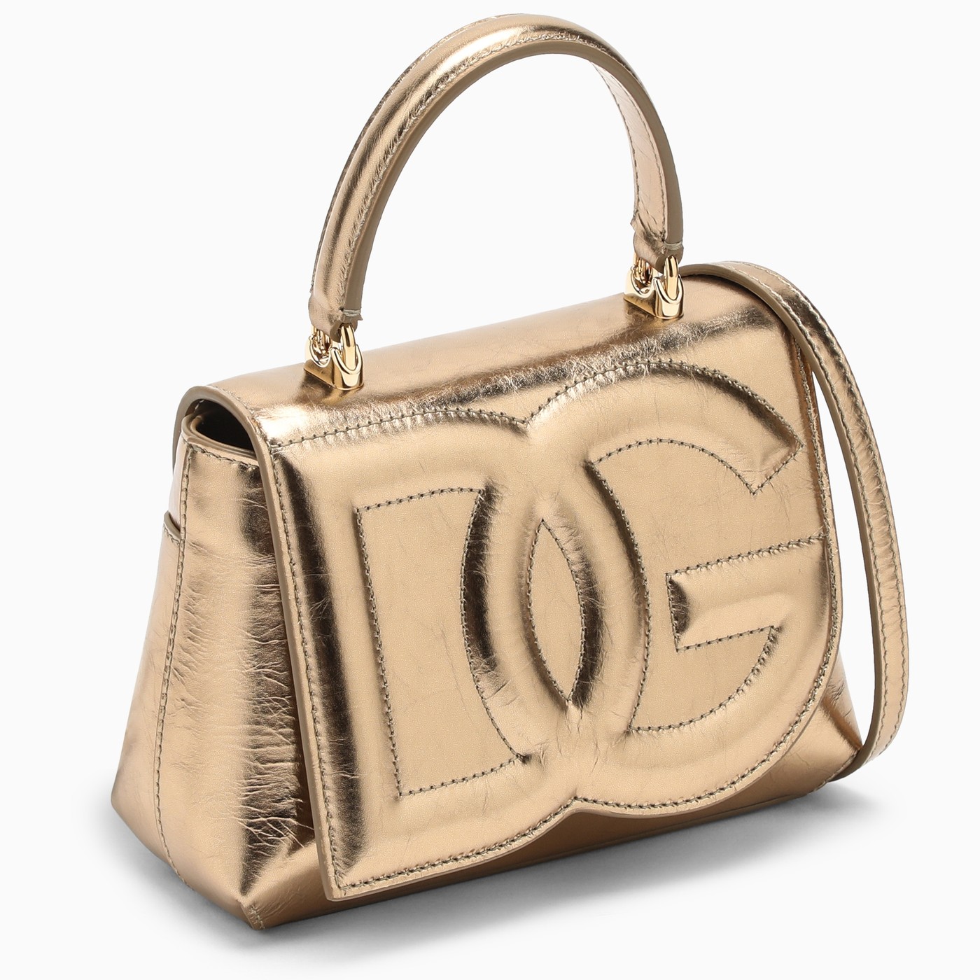 Dolce&Gabbana Sac ?� main dor?� en cuir | TheDoubleF