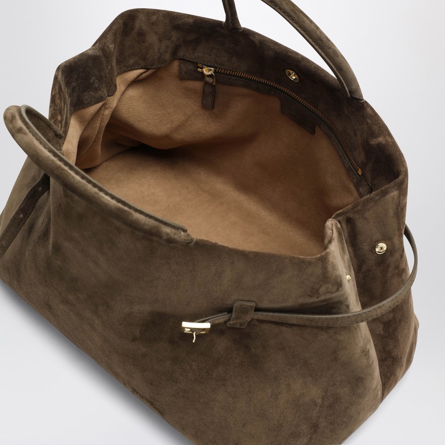 Manu Atelier Le Cambon 40 tobacco suede bag | TheDoubleF