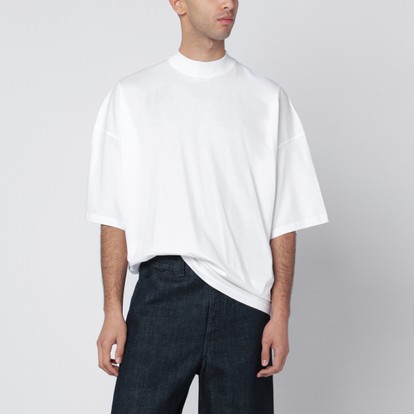 Jil Sander White oversized cotton T-shirt | TheDoubleF