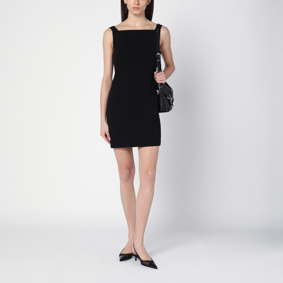ワンピース Givenchy Black Stretch Viscose Blend Mini Dress BLACK VISCOSE MINI DRESS