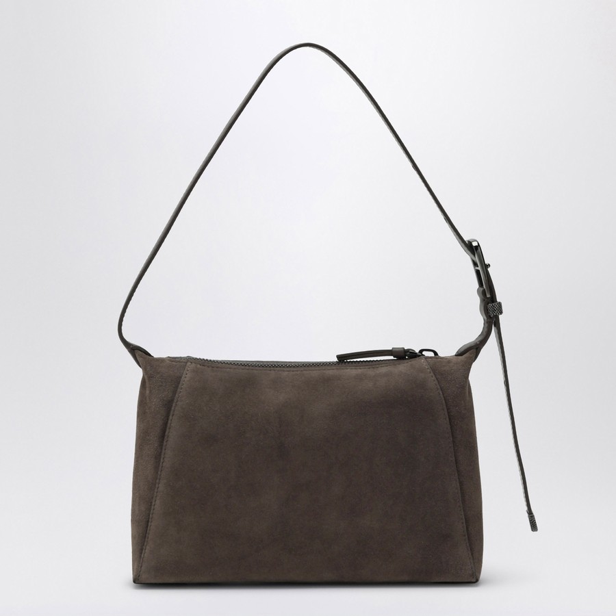 ショルダーバッグ・ポシェット Brunello Cucinelli Brown Suede Bag With Monile Brunello Cucinelli Brown Suede Bag with Monile | TheDoubleF