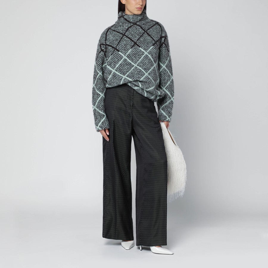 Dries Van Noten Checked alpaca-blend sweater | TheDoubleF