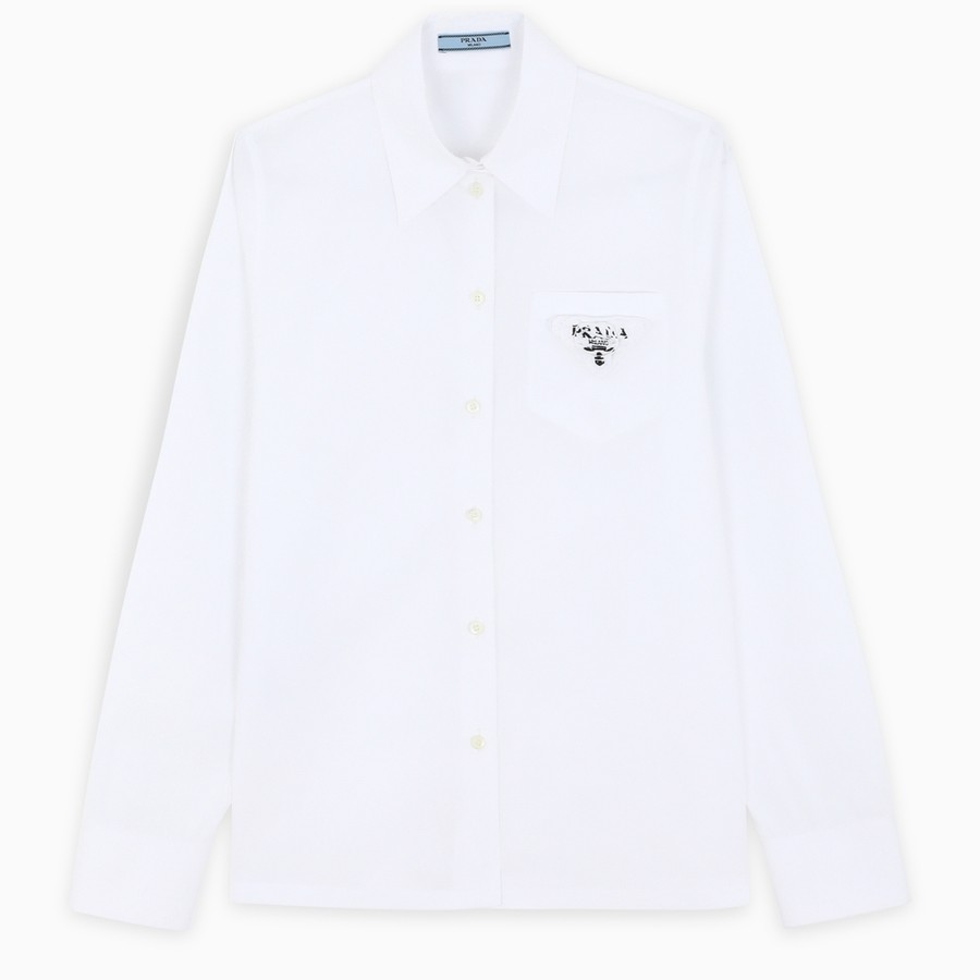 prada white button up