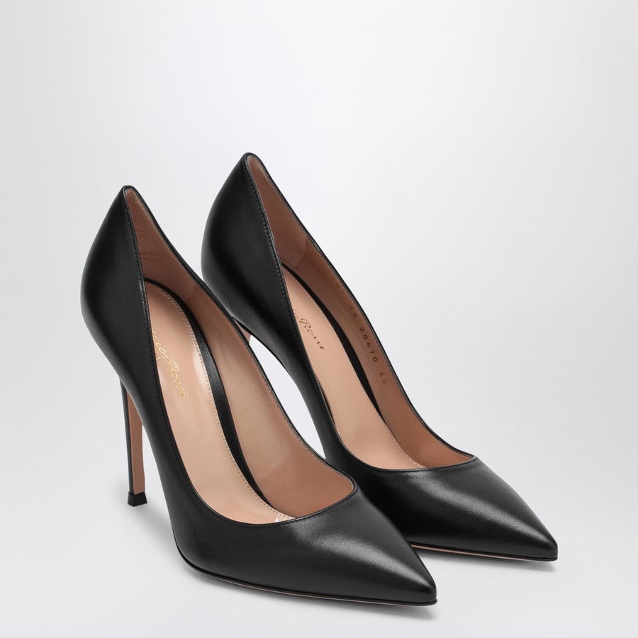 パンプス Gianvito Rossi FW25 'Gianvito' pumps (G2847015RICNAP NERO) Gianvito Rossi Black leather pumps | TheDoubleF
