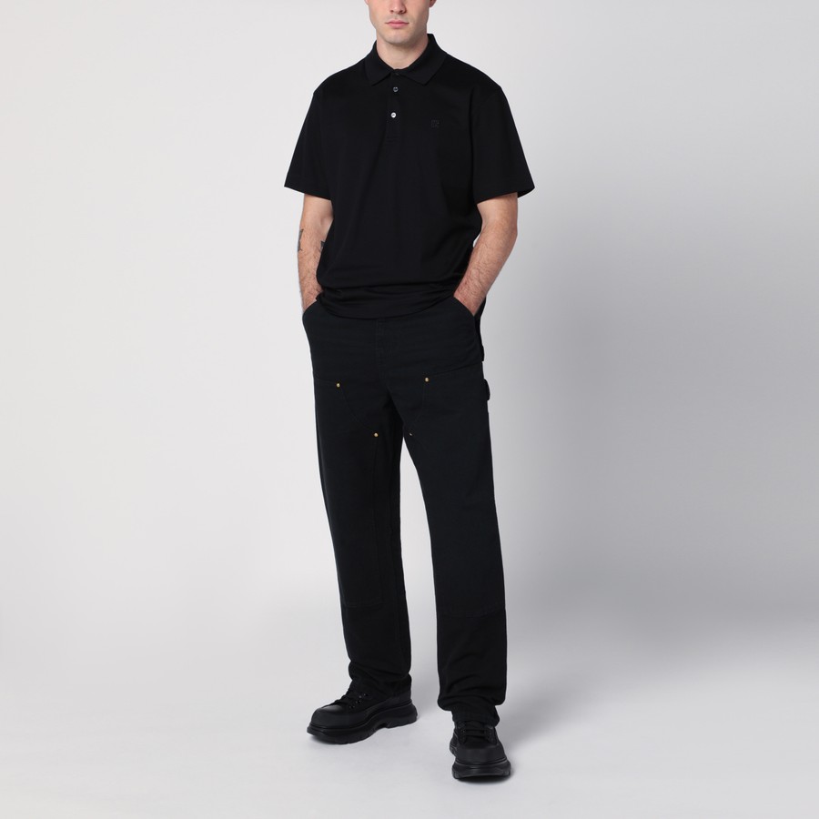 Givenchy Black cotton polo shirt | TheDoubleF