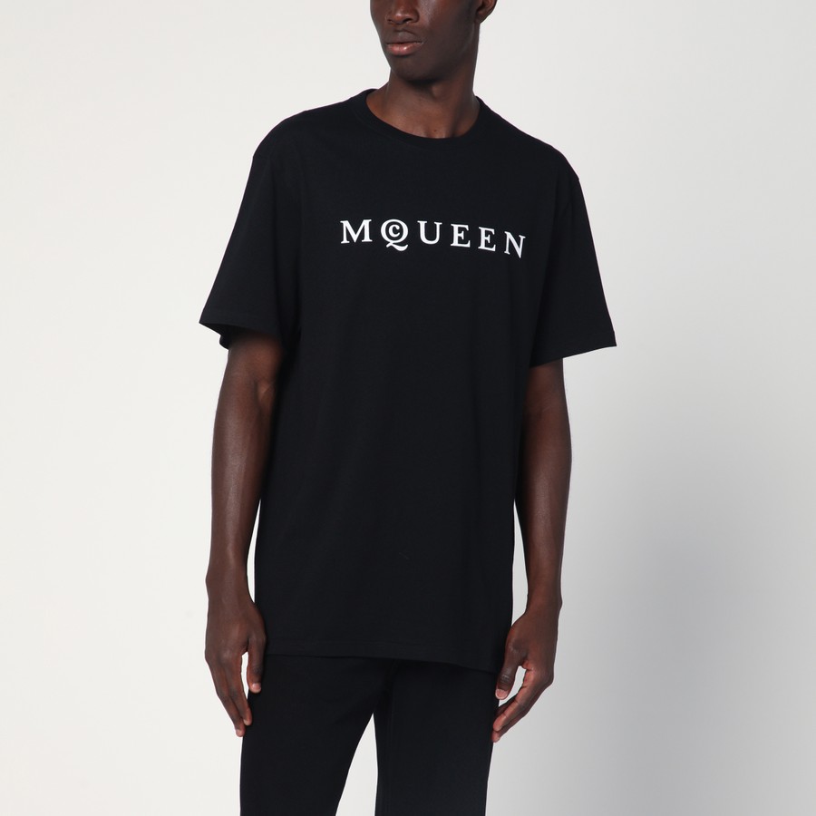 Alexander McQueen Black cotton jersey t-shirt | TheDoubleF