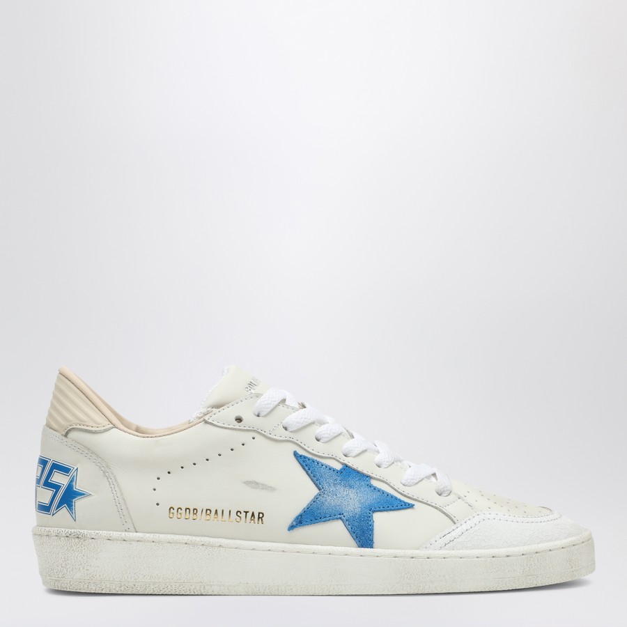 Golden Goose White/bluette/wood ash Ballstar sneakers