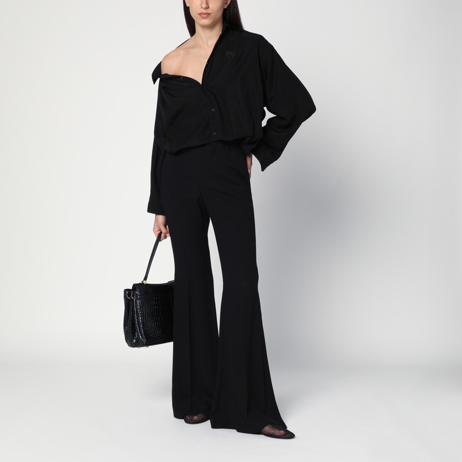 【関税&送料込】Balenciaga Black Flared Pants In Viscose Balenciaga Black flared pants in viscose | TheDoubleF