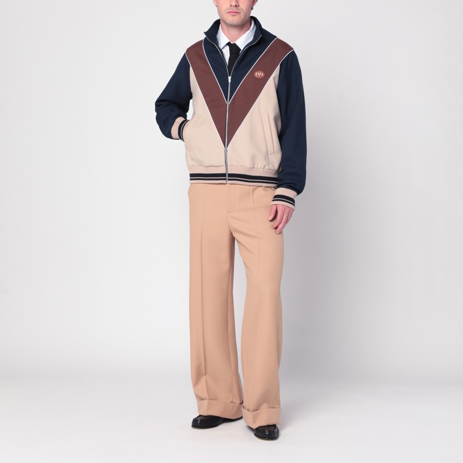 Valentino Zip-up sweatshirt with VLogo patch | TheDoubleF