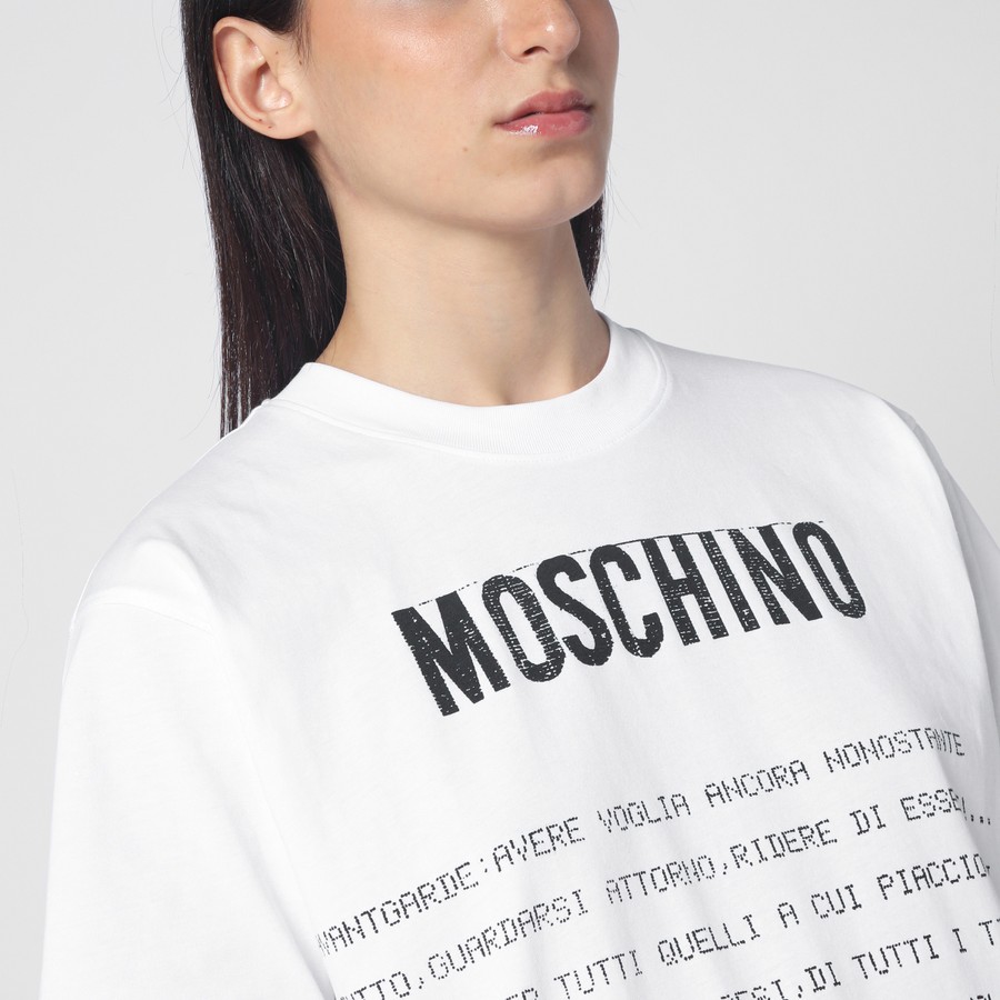 【関税込み】Moschino ホワイト Message フーディ Moschino Sweatshirts for Women | Online Sale up to 82% off