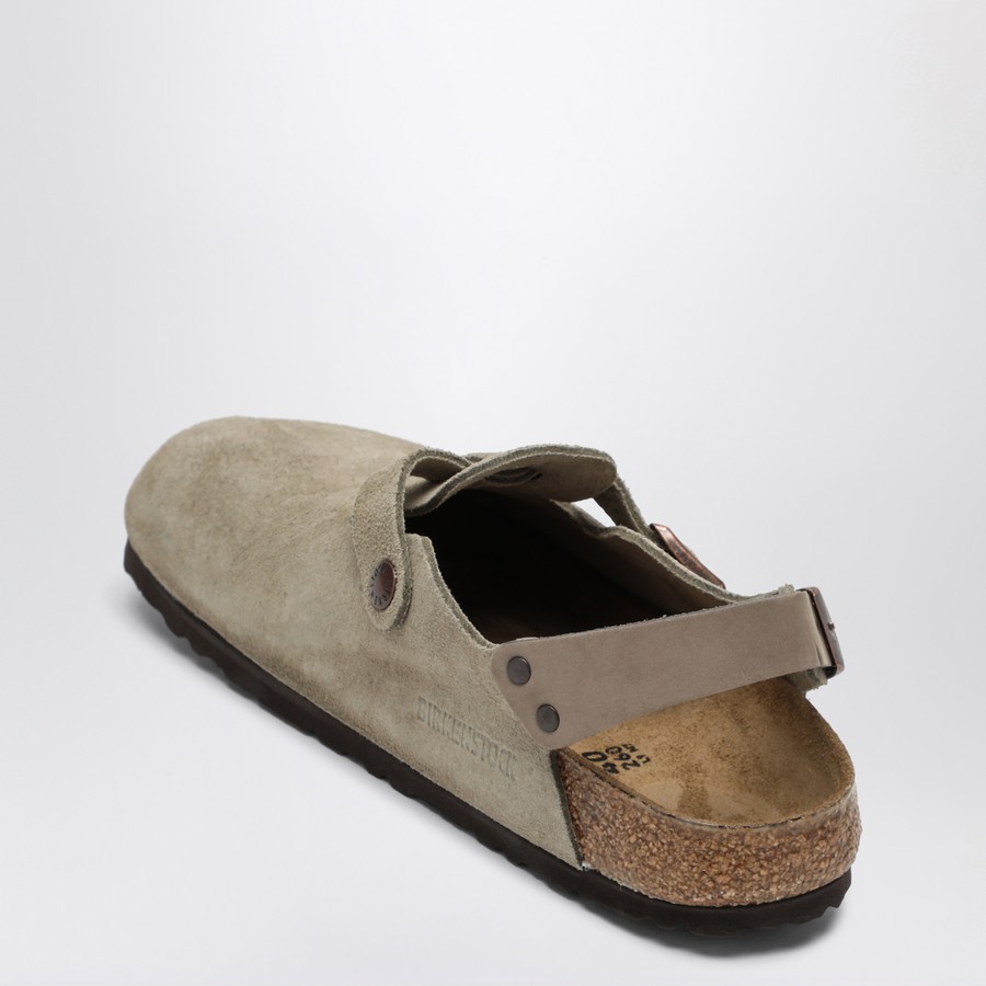 Birkenstock Taupe suede Tokyo slipper | TheDoubleF