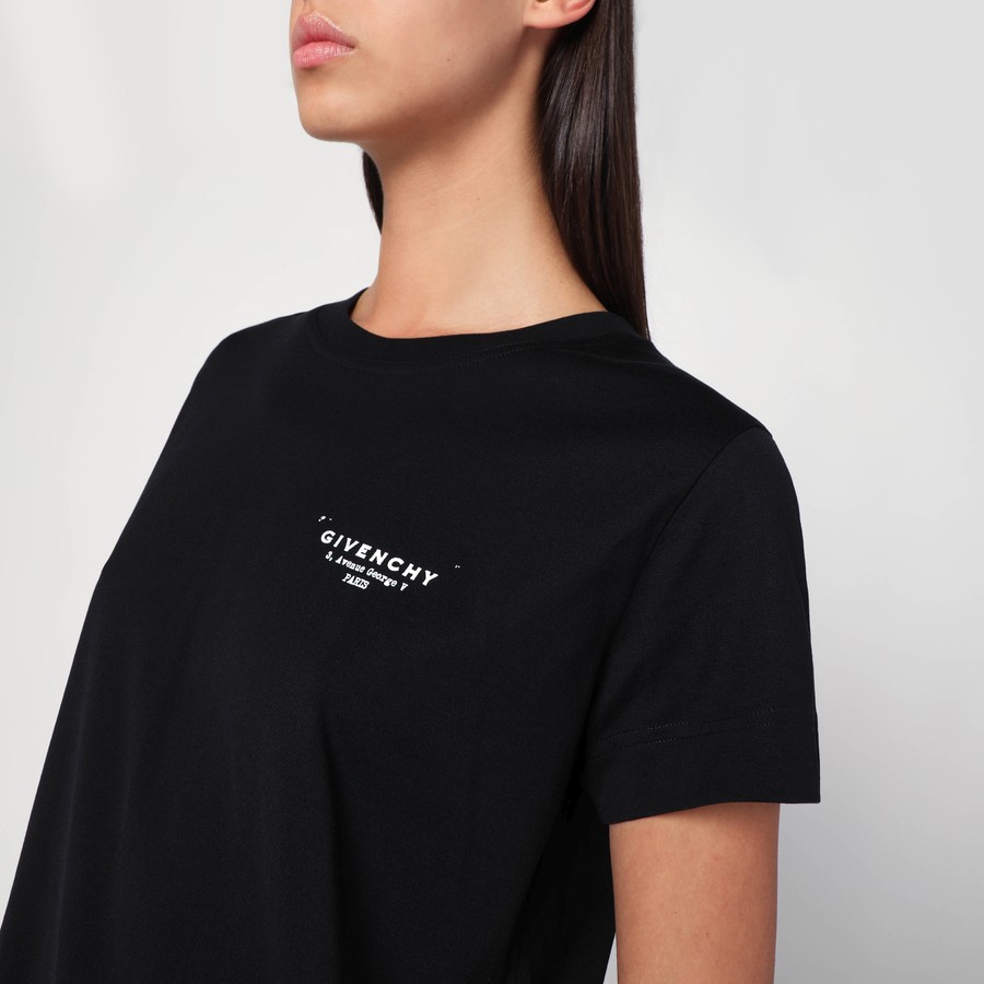 GIVENCHY FW25 Black cotton t-shirt (BW70FJP75N 001)