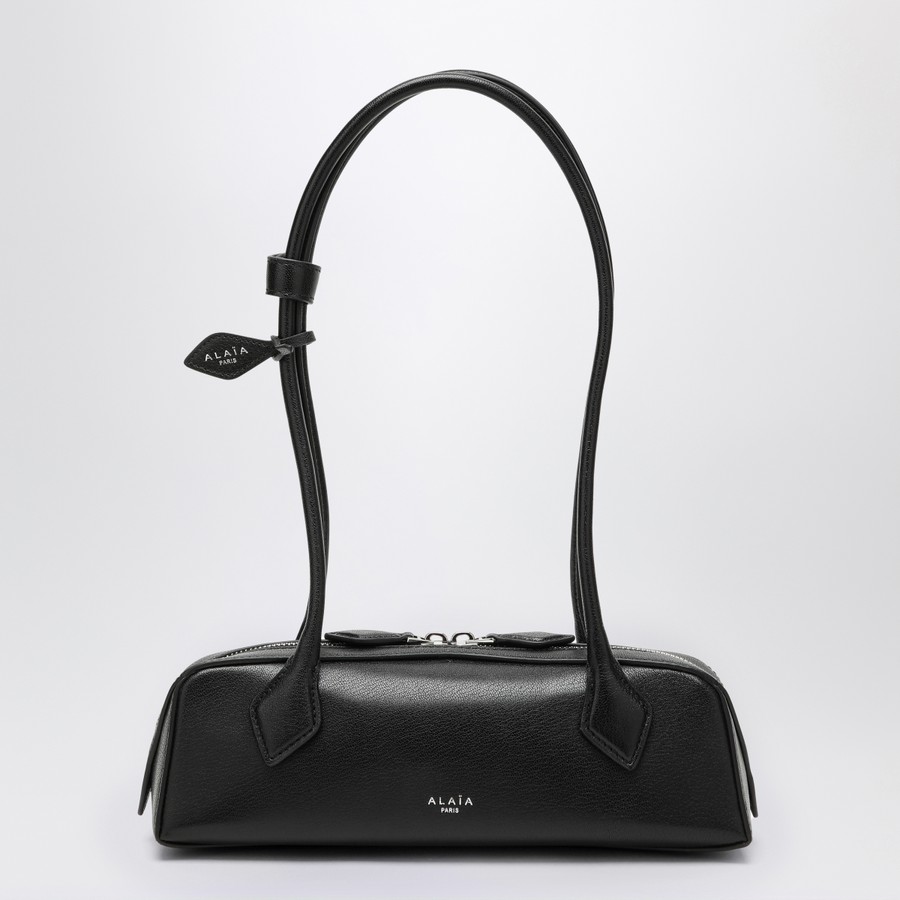 Alaïa Kleine schwarze Tasche Teckel aus Leder TheDoubleF
