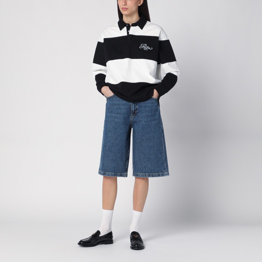 ショートパンツ FRAME Women Shorts Burmudas WP25DSTB03DE Blue Frame Blue bermuda shorts in regenerated denim | TheDoubleF