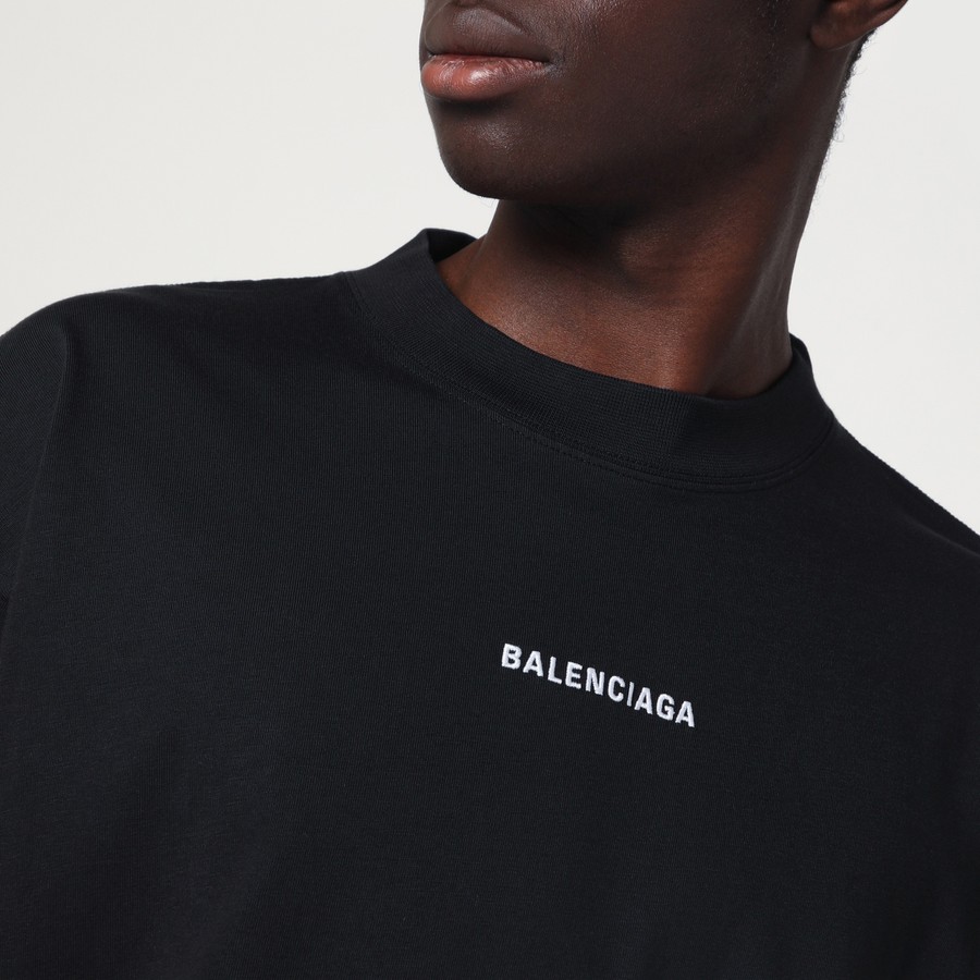 Balenciaga Black New Balenciaga Back Medium Fit T-shirt