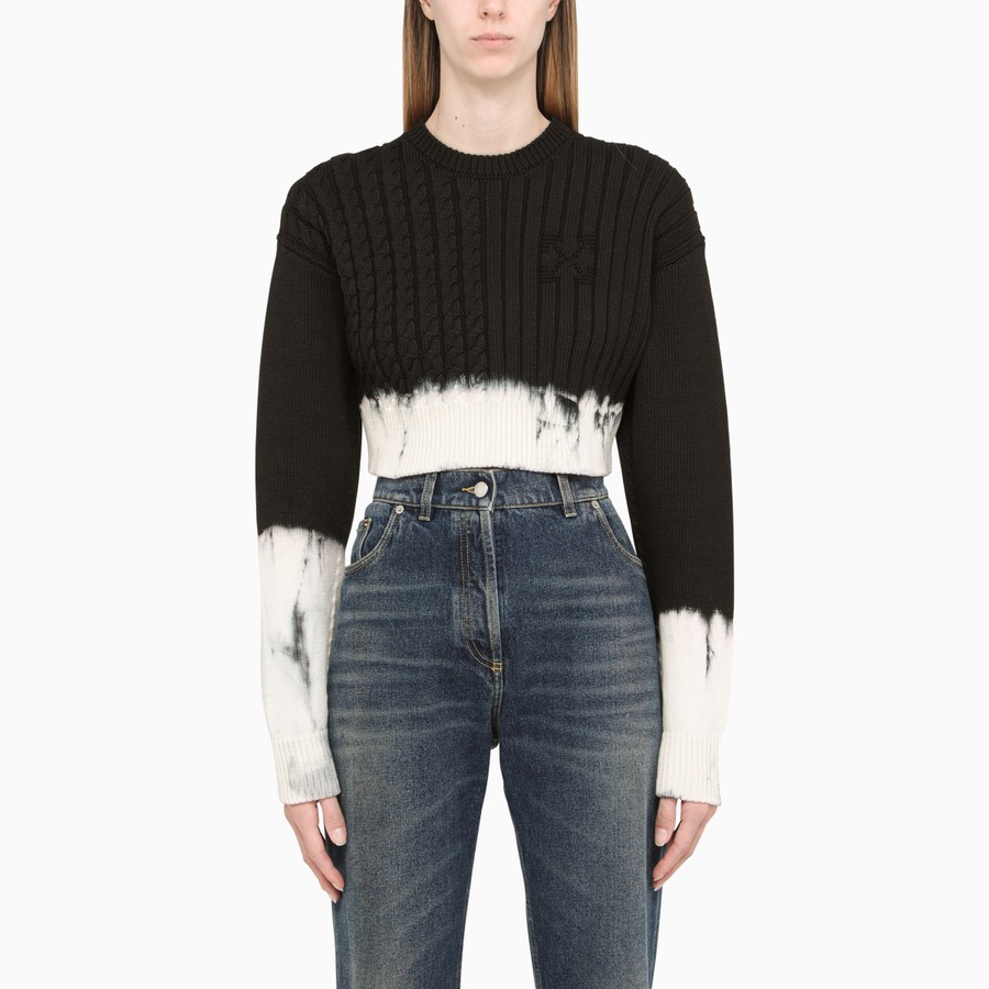 off white black crewneck
