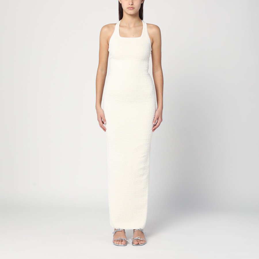 【JACQUEMUS】OFF-WHITE THE SCALA MAXI DRESS JACQUEMUS WOMEN The Scala Maxi Dress Off-White