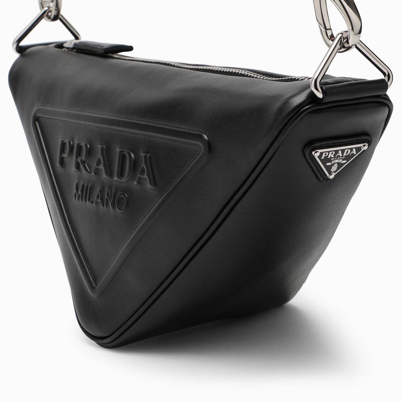 Prada Sac à bandoulière triangle Prada noir TheDoubleF