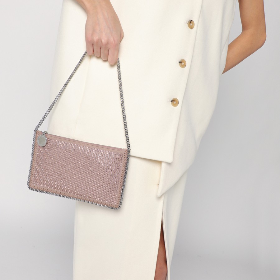 Stella McCartney Falabella Pink Clutch Shoulder Bag with