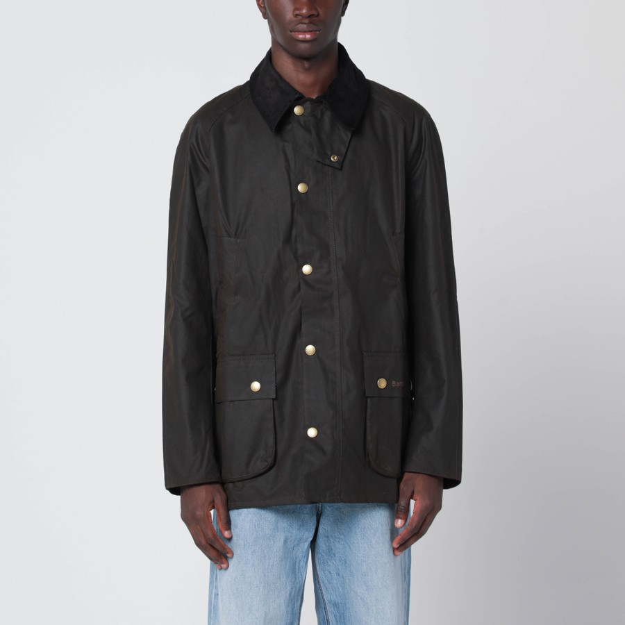Barbour Olive Ashby waxed cotton jacket TheDoubleF