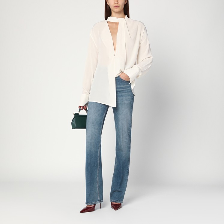 Valentino Faded-effect blue jeans | TheDoubleF