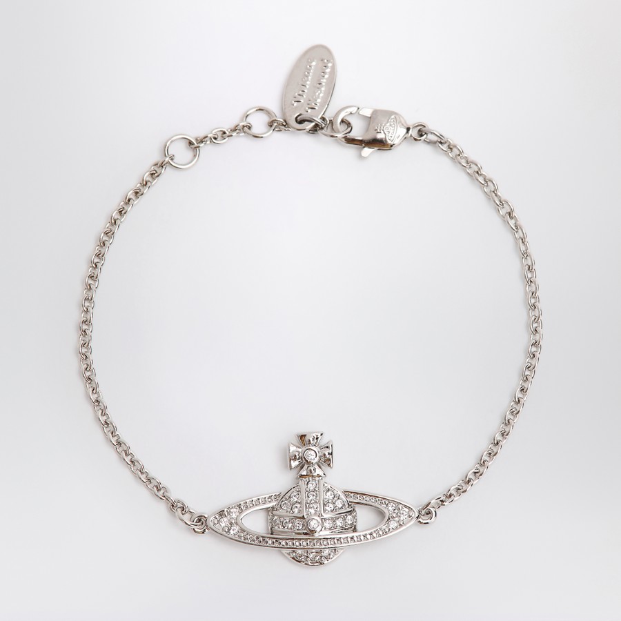 ブレスレット Vivienne Westwood Mini Bas Relief Bracelet Platinum Vivienne Westwood Mini Bas Relief Chain platinum bracelet