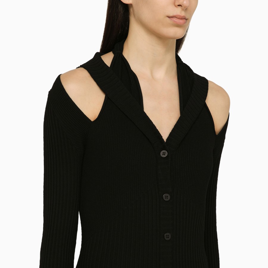 ワンピースその他 ANDREDAMO Black ribbed mini dress with cut out ANDREĀDAMO Black ribbed mini dress with cut out | TheDoubleF