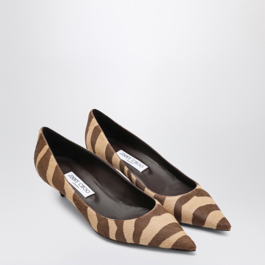 Jimmy Choo Amelia pumps in zebra-print pony hair TheDoubleF