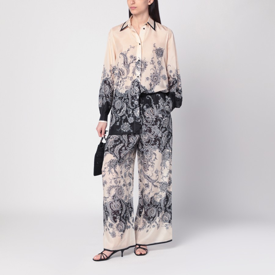 パンツ Zimmermann Zimmermann Rhiannon Pants (3235PSS251 CREAM) 0400022775866_CREAMBLACKFLORAL