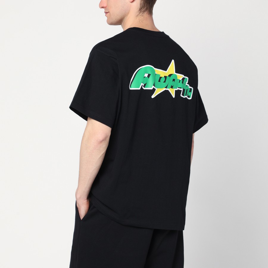 Tシャツ・カットソー AWAKE NY Men T Shirts AWK SP25 TS009CO BL BLACK Awake NY Black T-shirt with Stomper logo print | TheDoubleF