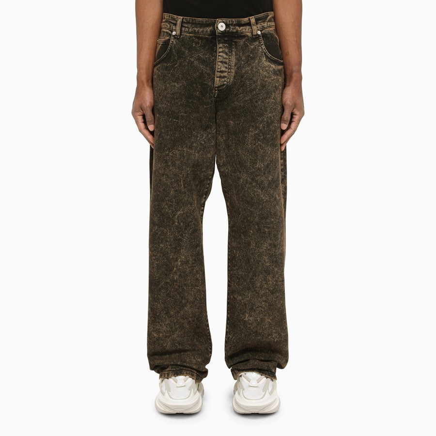 Balmain Black/beige baggy jeans | TheDoubleF