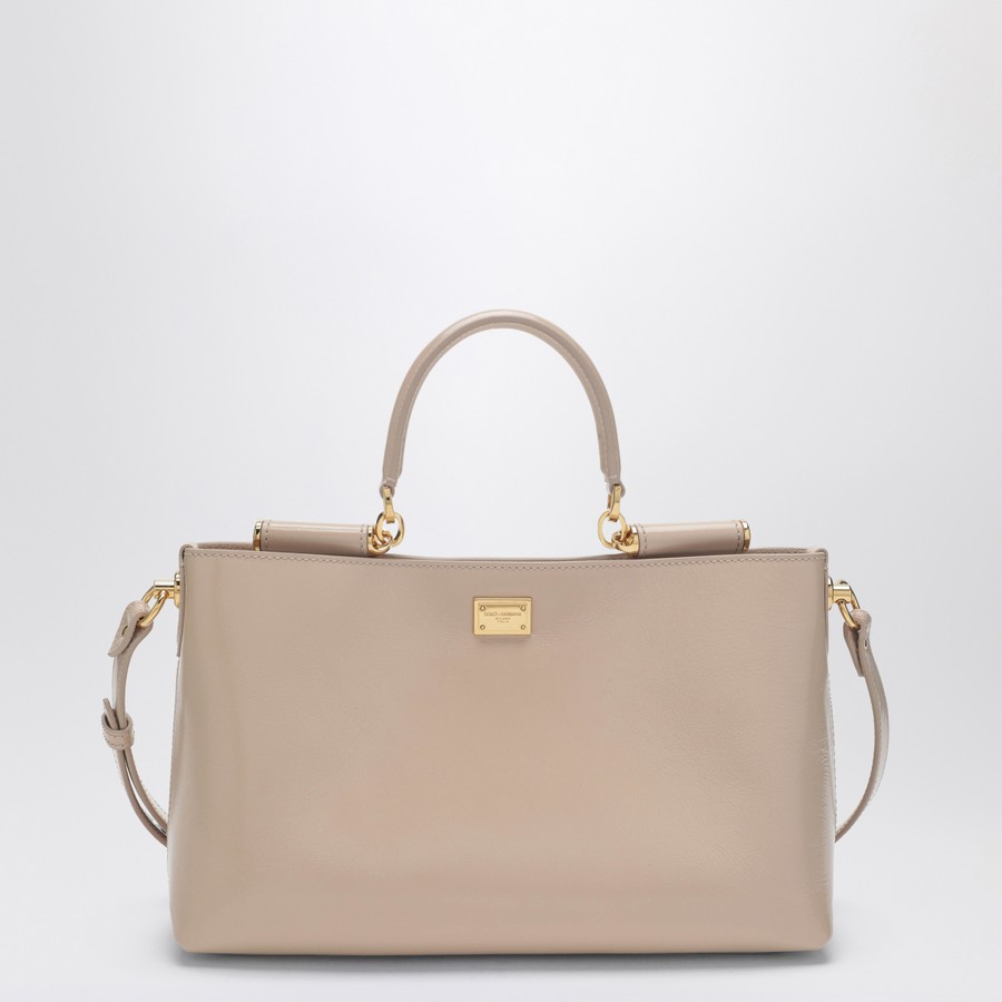 Dolce&Gabbana Vittoria handbag in flesh-coloured leather | TheDoubleF