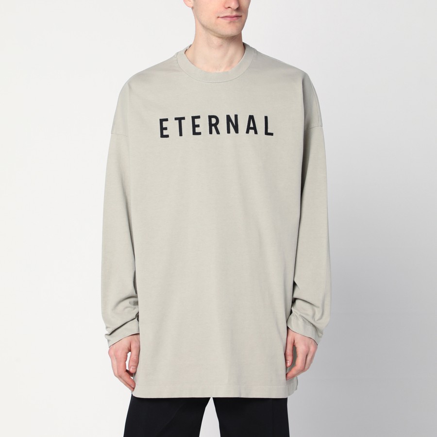 Tシャツ・カットソー FEAR OF GOD SS25 'Eternal' T-shirt (FGE2505111HWJ DOVEGREY) Fear of God Eternal T-shirt in taupe colour | TheDoubleF