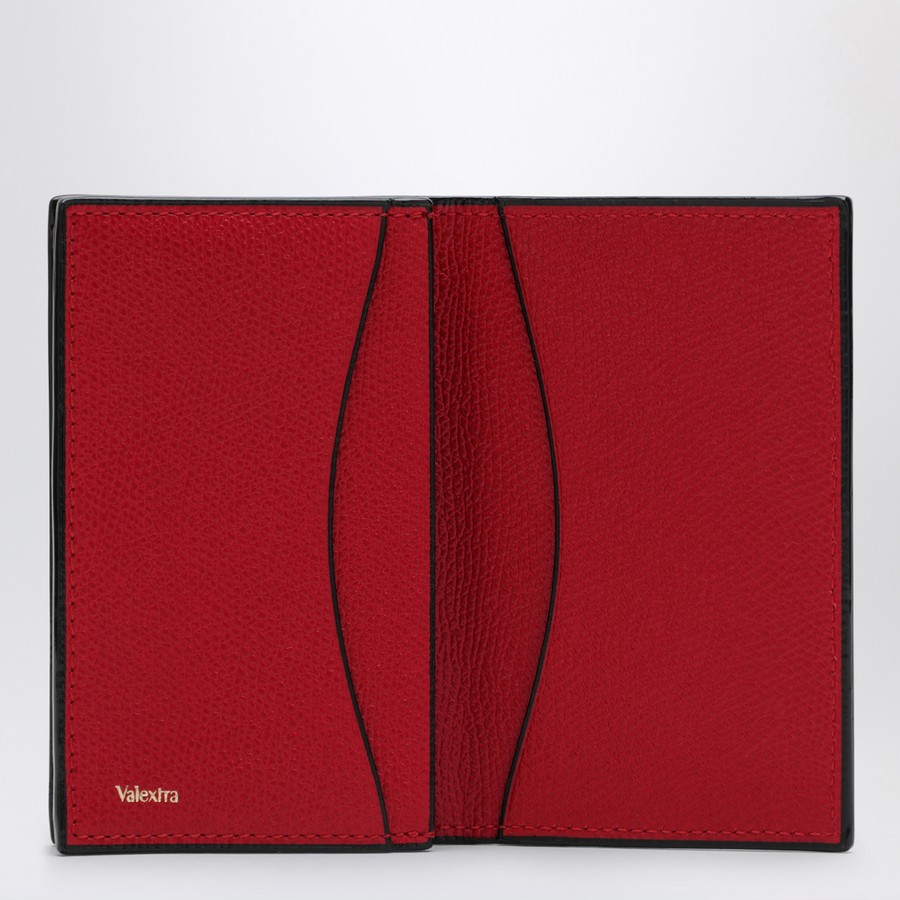 カードケース・名刺入れ Valextra Wave-line cardholder in red leather Valextra Wave-line cardholder in red leather | TheDoubleF