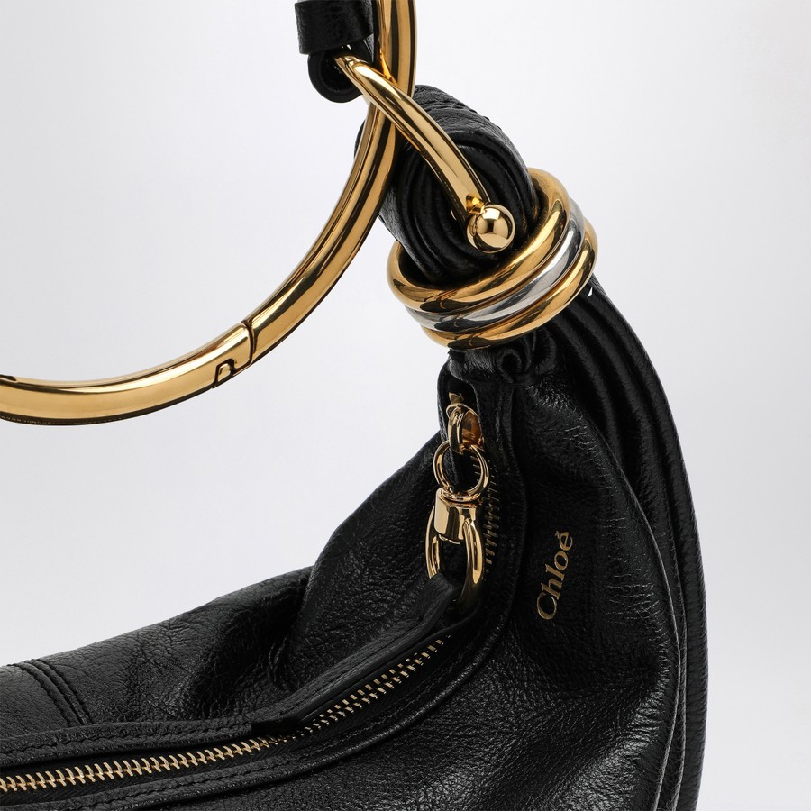 トートバッグ Chloe 'Bracelet Hobo piccola' handbag (CHC24AS611N72 001) Chloé Small Bracelet Hobo bag black | TheDoubleF
