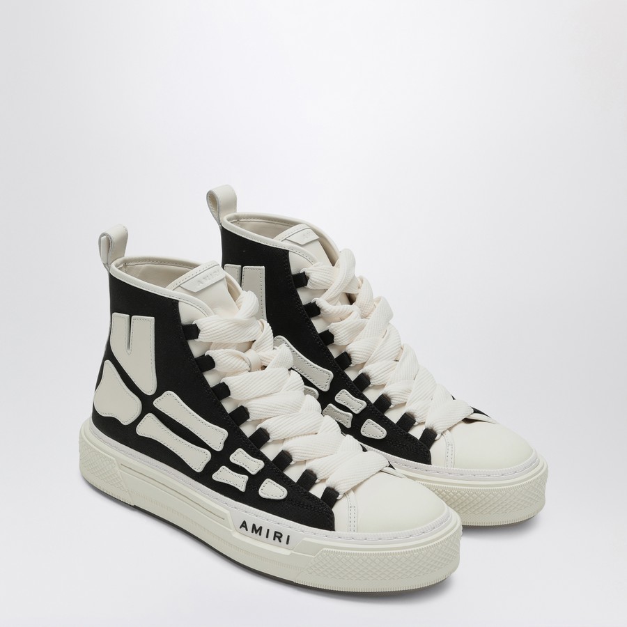 AMIRI Black and white Sneaker Skel Court Hi | TheDoubleF
