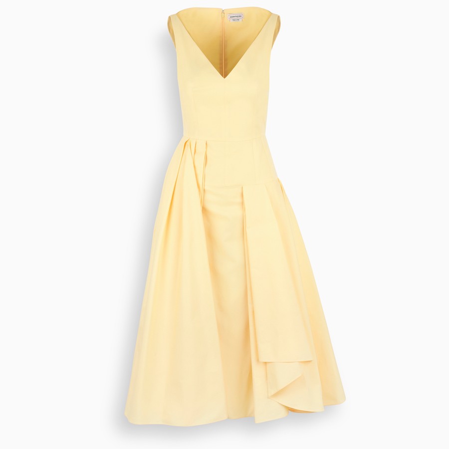 alexander mcqueen yellow dress