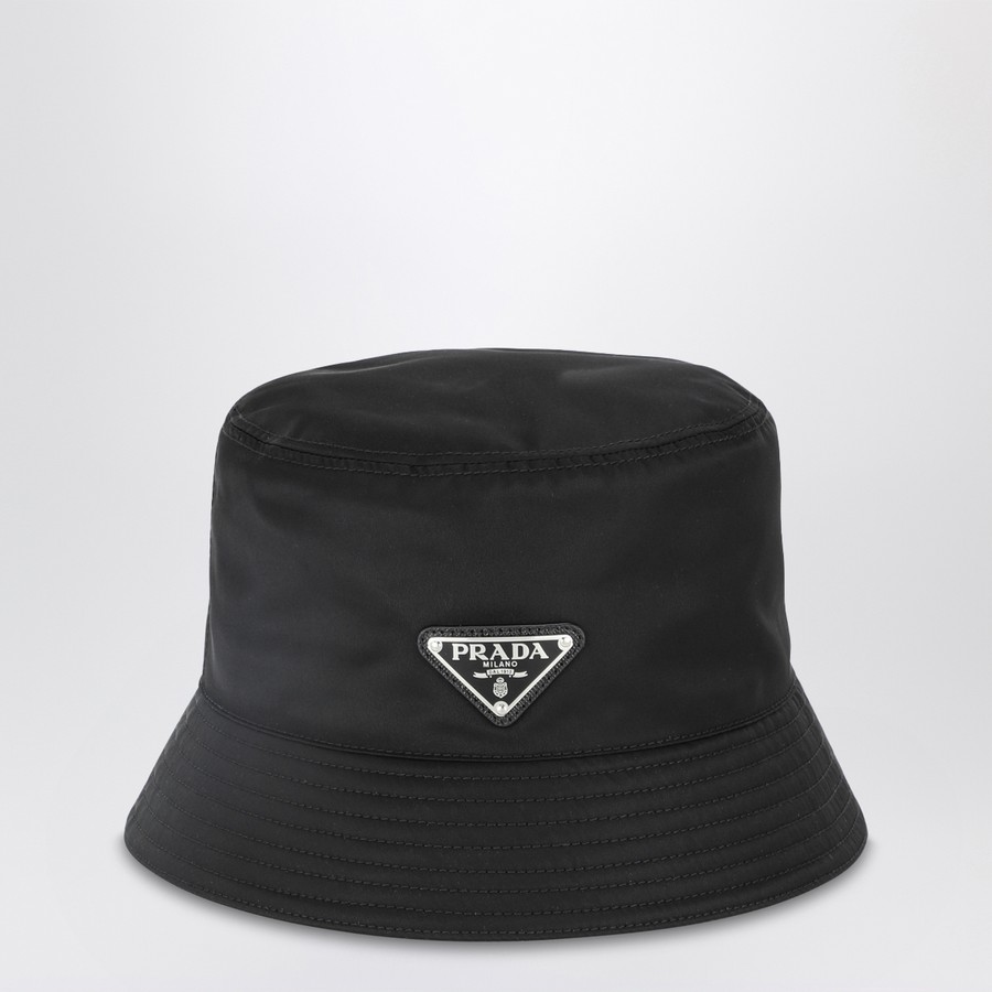 ハット PRADA BLACK RE-NYLON FISHERMANS HAT Prada Black Re-Nylon fisherman's hat | TheDoubleF