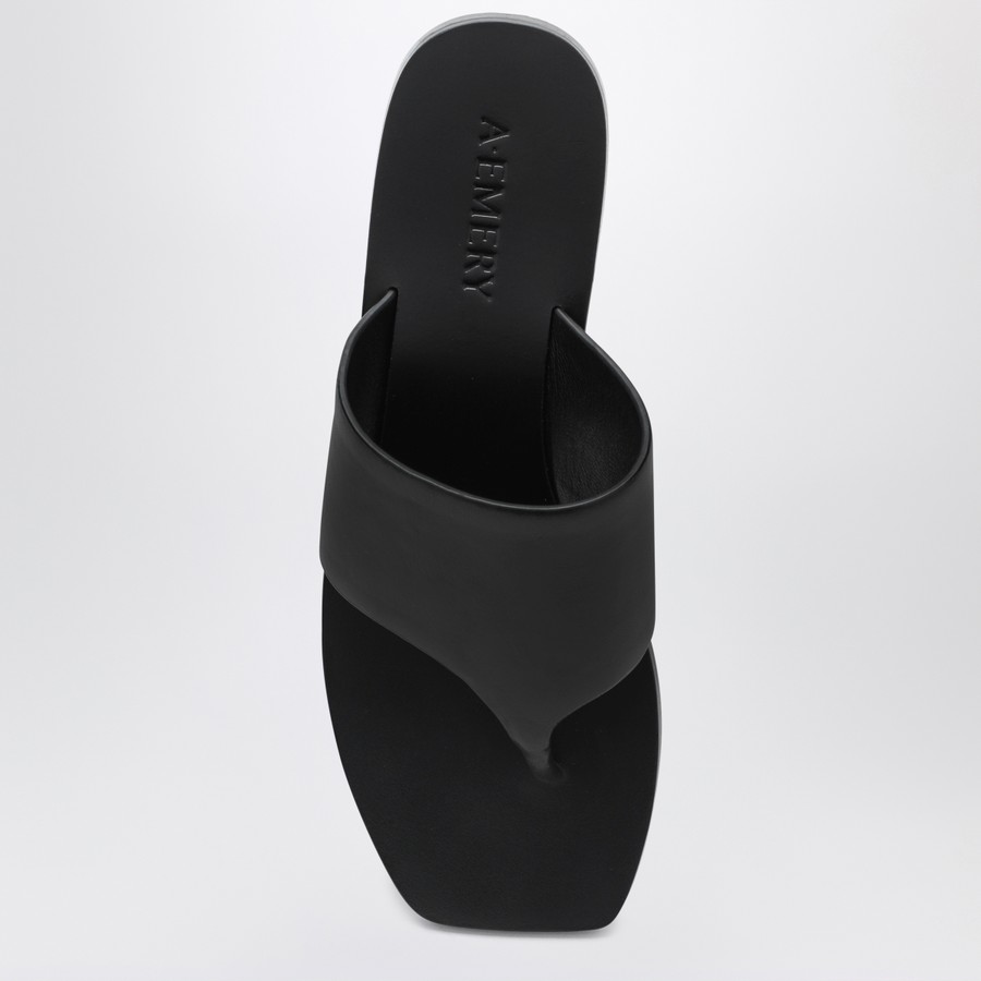 A.EMERY The Paton Sandals black in leather | TheDoubleF