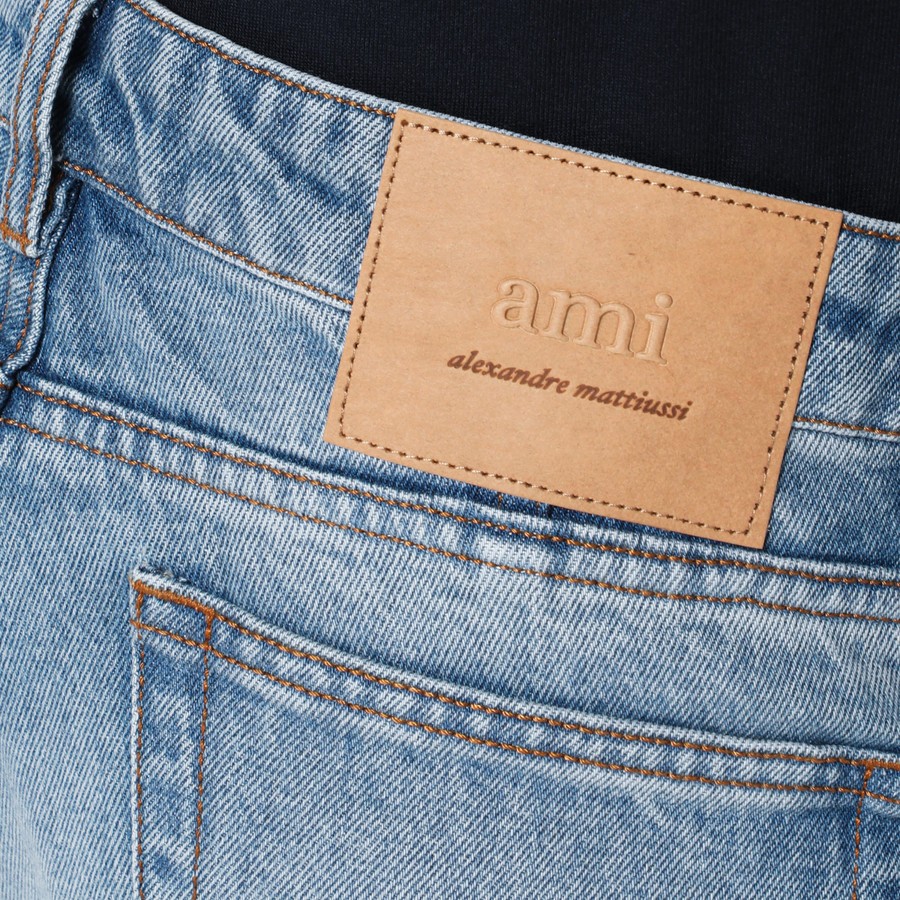 Ami Paris Light blue jeans with washed effect | TheDoubleF