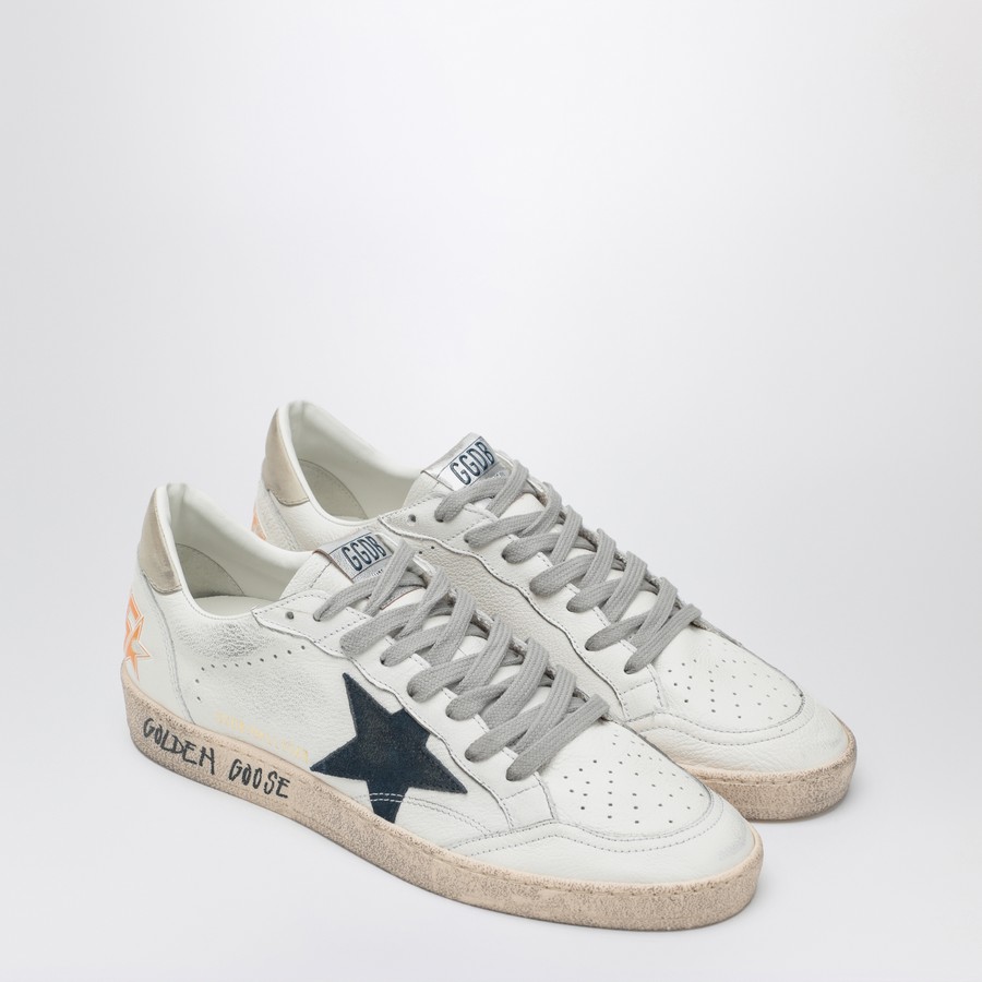 【関税&送料込】Golden  Sneaker Ball Star White Latte G Golden Goose Ball Star Sneaker White, Silver NIB Auth Size