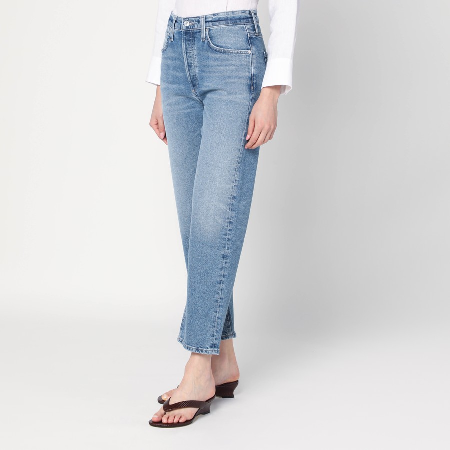 パンツ CITIZEN OF HUMANITY Women Straight Pants 2205B1078 ENORE BLU Citizens of Humanity Light washed blue Delfina jeans