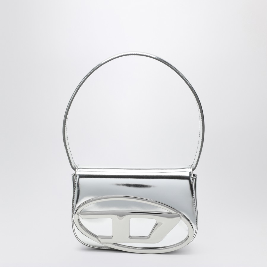 Diesel 1DR Iconic bag in mirrored silver leather | TheDoubleF
