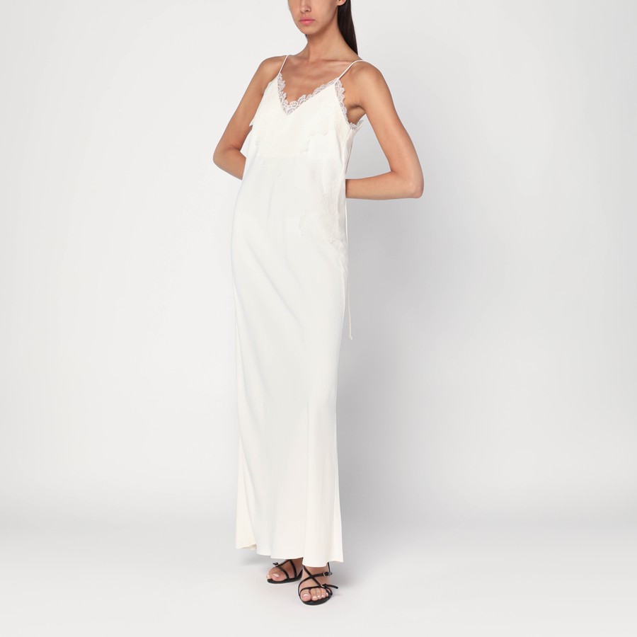 ワンピースその他 Rohe Cream-colored slip dress with lace Róhe Cream-colored slip dress with lace | TheDoubleF