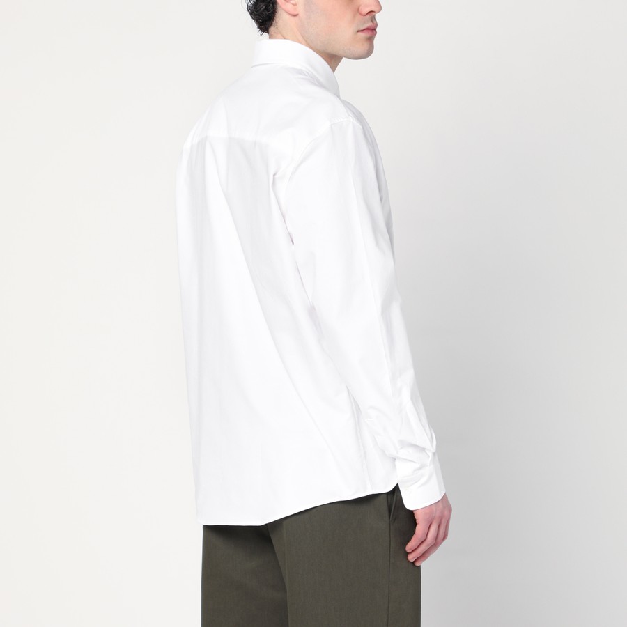Tシャツ・カットソー MAISON KITSUNE White oxford shirt (MM00408WC5012 P100) Maison Kitsuné White cotton shirt | TheDoubleF